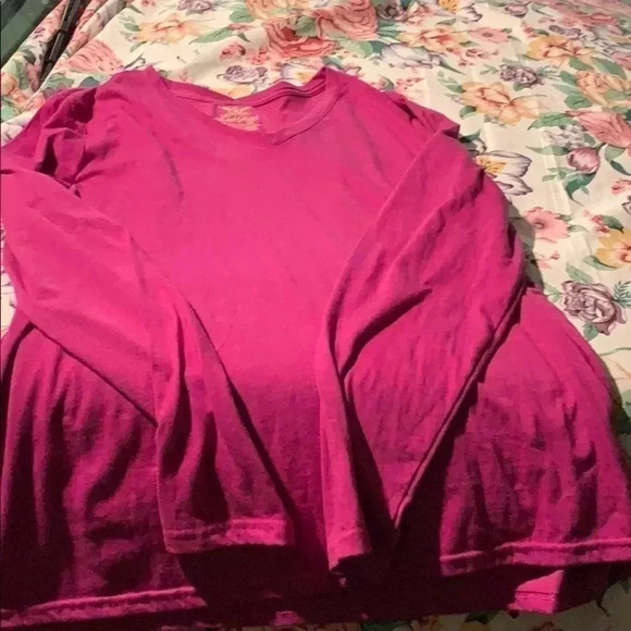 Faded Glory Pink Women’s long sleeve shirt size XL - Picture 2 of 5